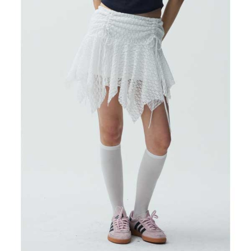 Midnight Move) LACE SKIRT (WHITE)